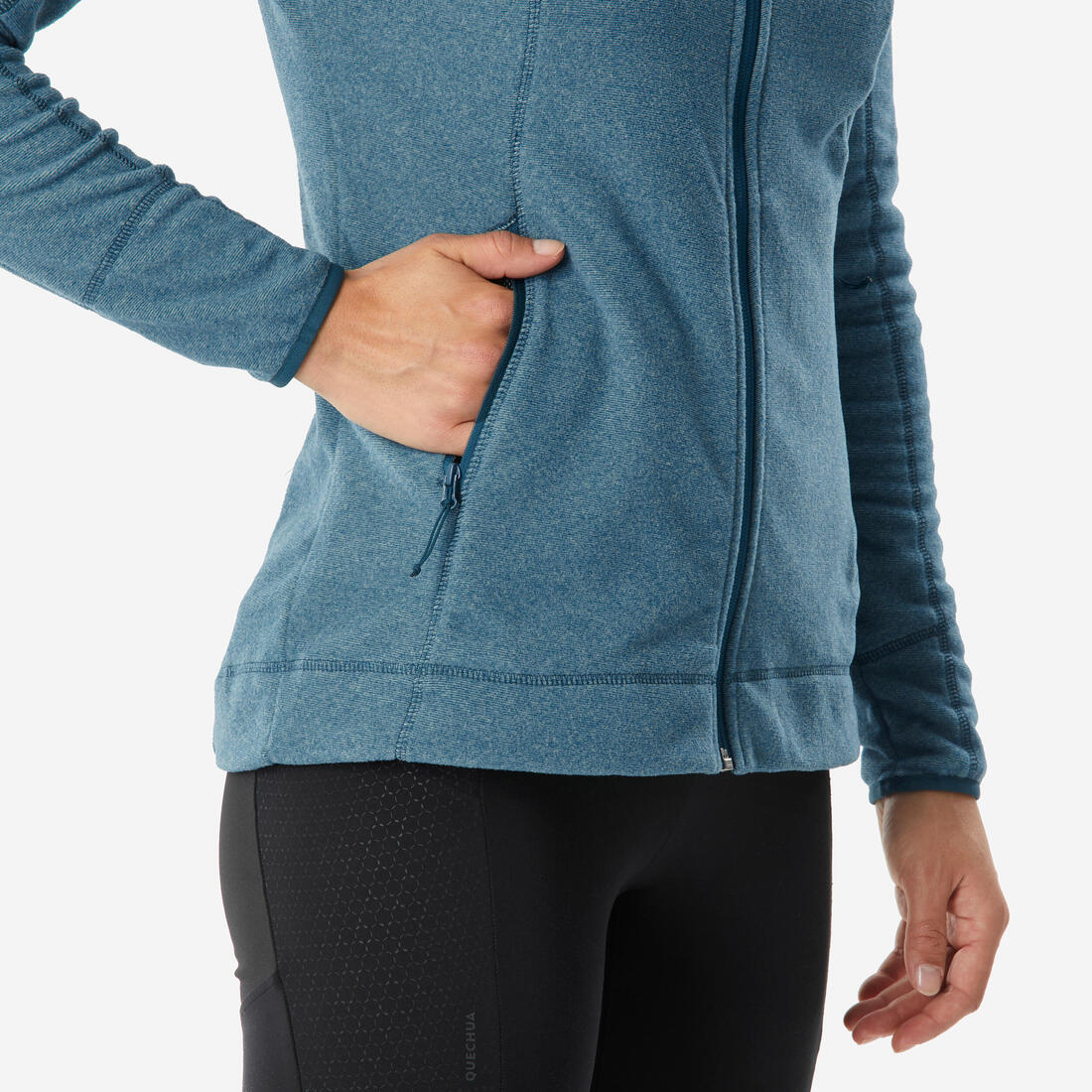 Chaqueta polar montaña y trekking cremallera Mujer Quechua MH100 - Image 10