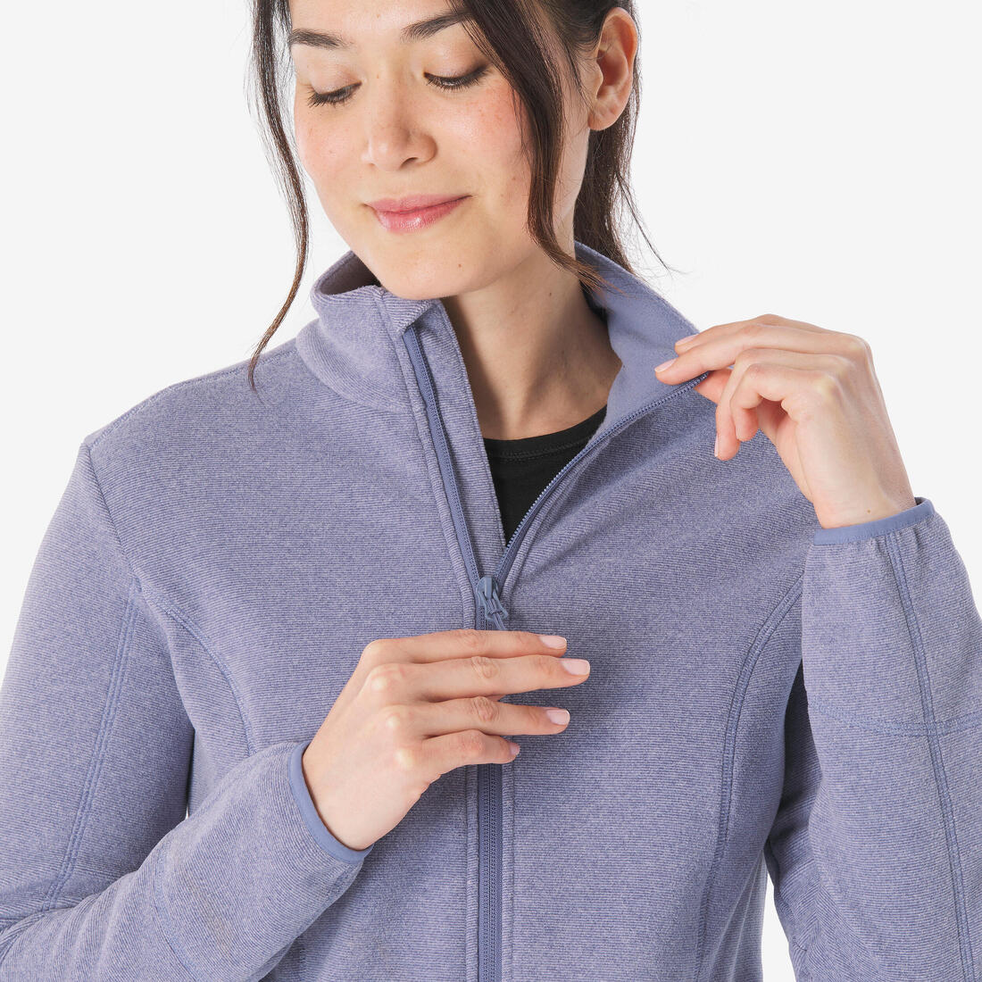 Chaqueta polar montaña y trekking cremallera Mujer Quechua MH100 - Image 14