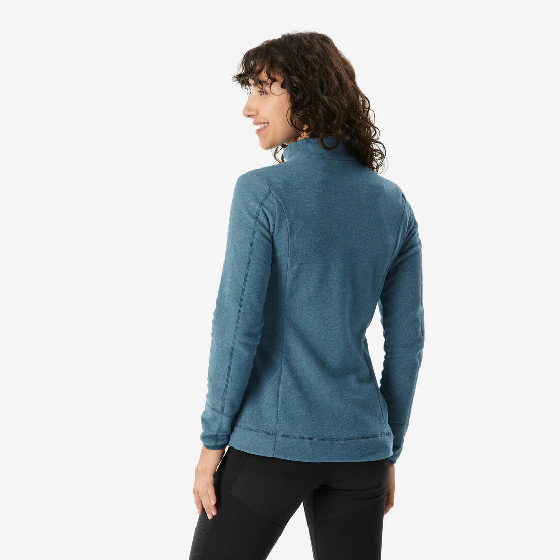 Chaqueta polar montaña y trekking cremallera Mujer Quechua MH100 - Image 3