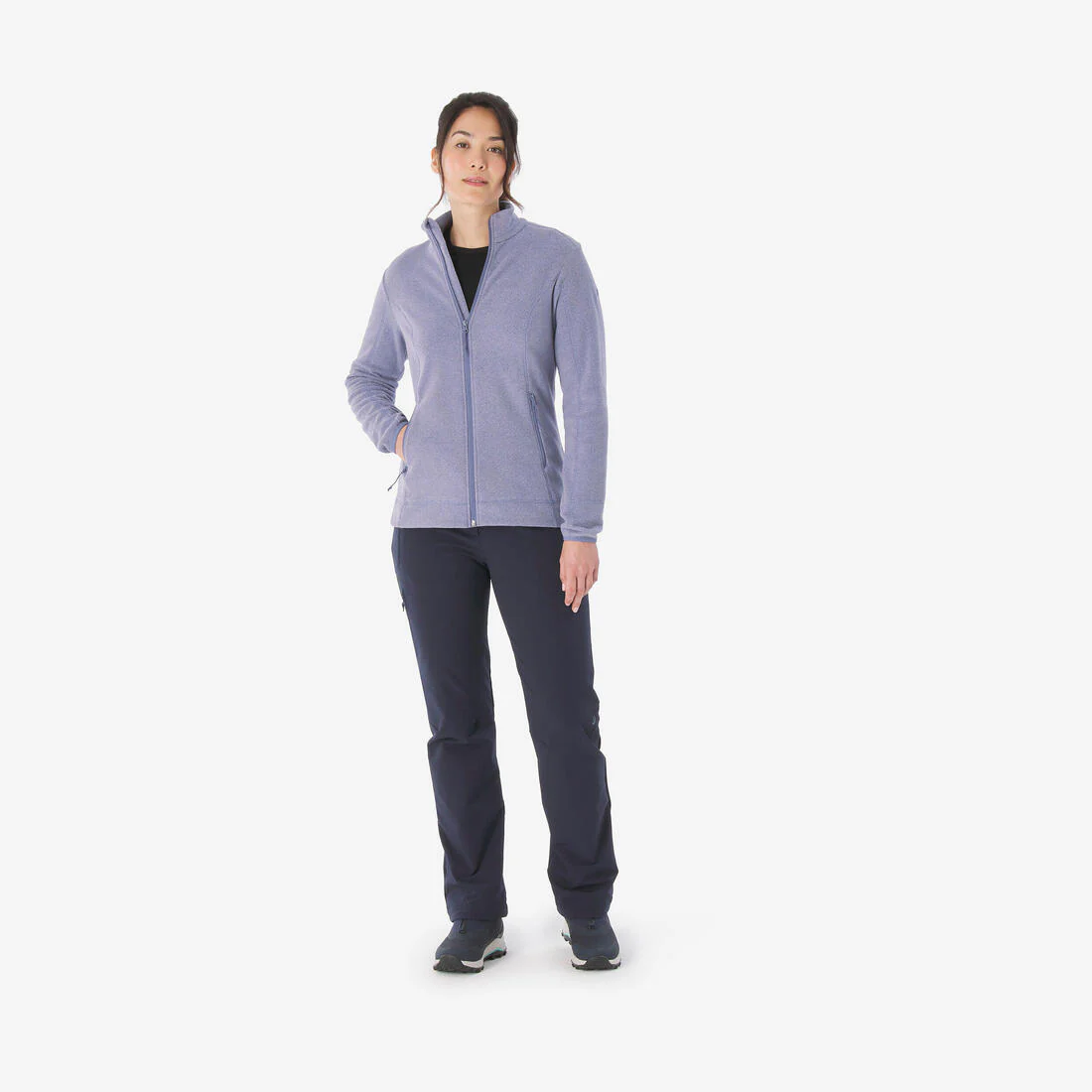 Chaqueta polar montaña y trekking cremallera Mujer Quechua MH100 - Image 4