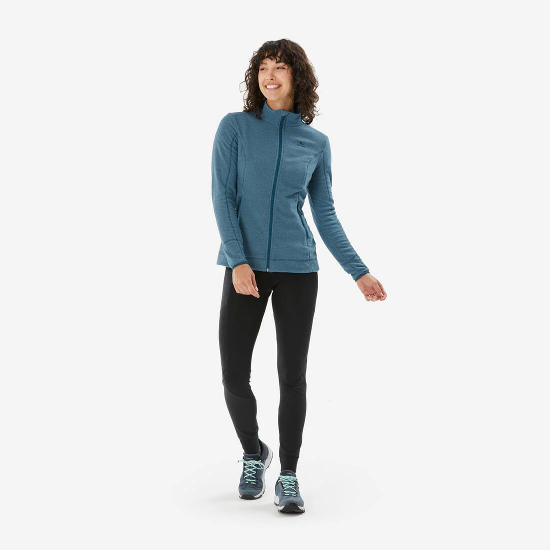Chaqueta polar montaña y trekking cremallera Mujer Quechua MH100 - Image 5