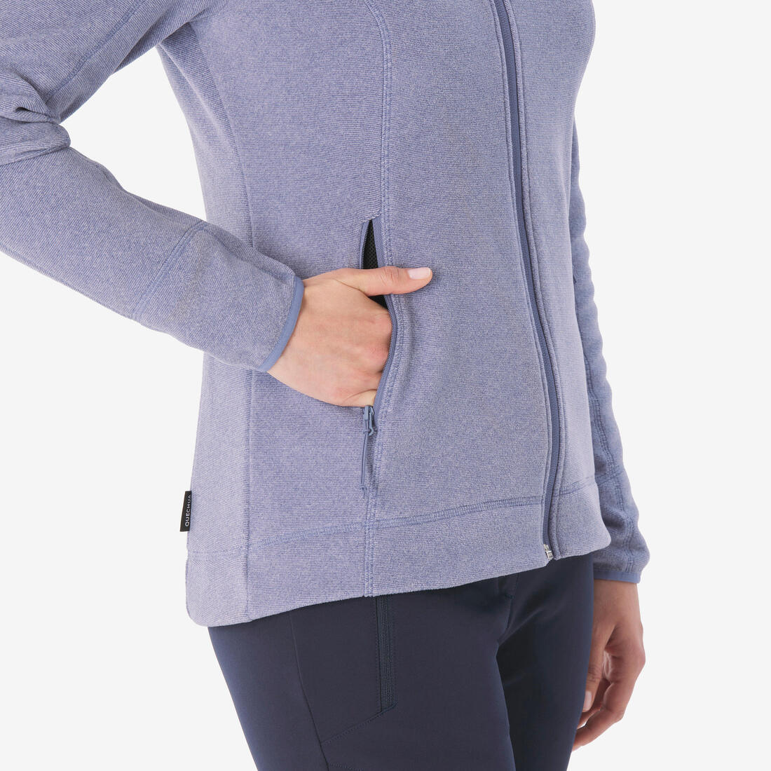 Chaqueta polar montaña y trekking cremallera Mujer Quechua MH100 - Image 9