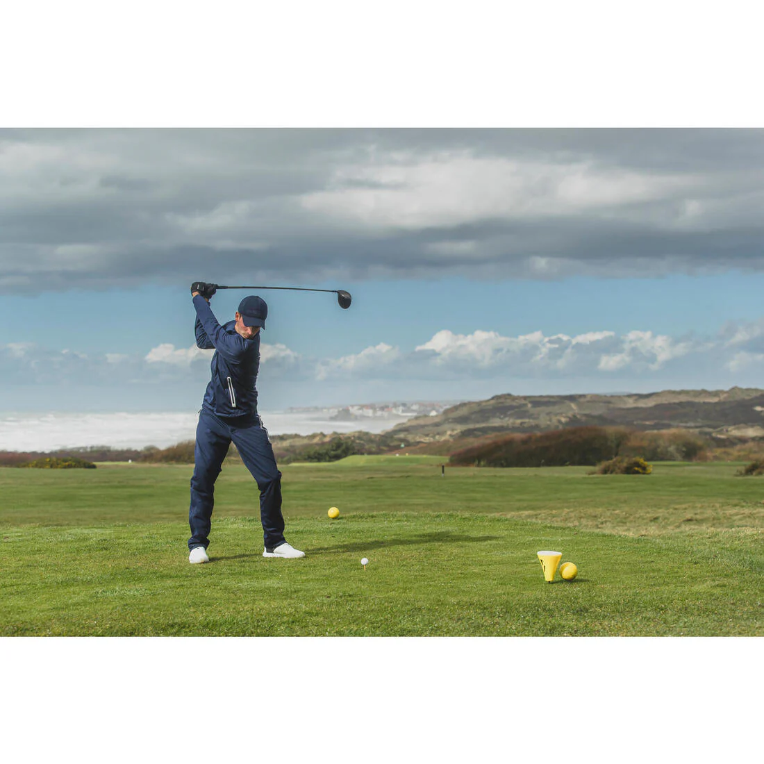 Chubasquero golf impermeable Hombre - RW500 azul marino - Image 8