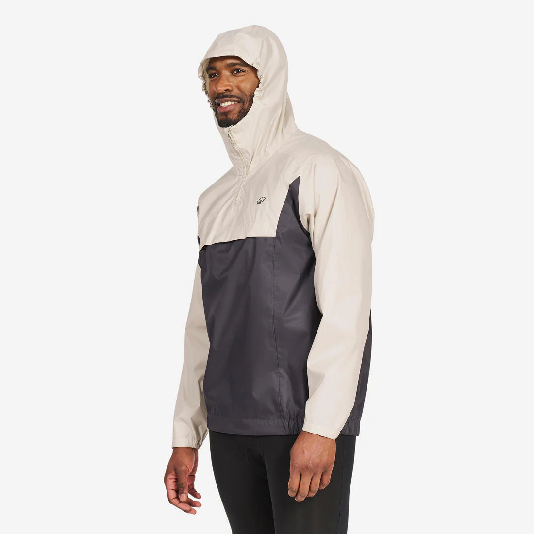 Chubasquero Unisex cortavientos Kayak 100 Beis-Gris - Image 4