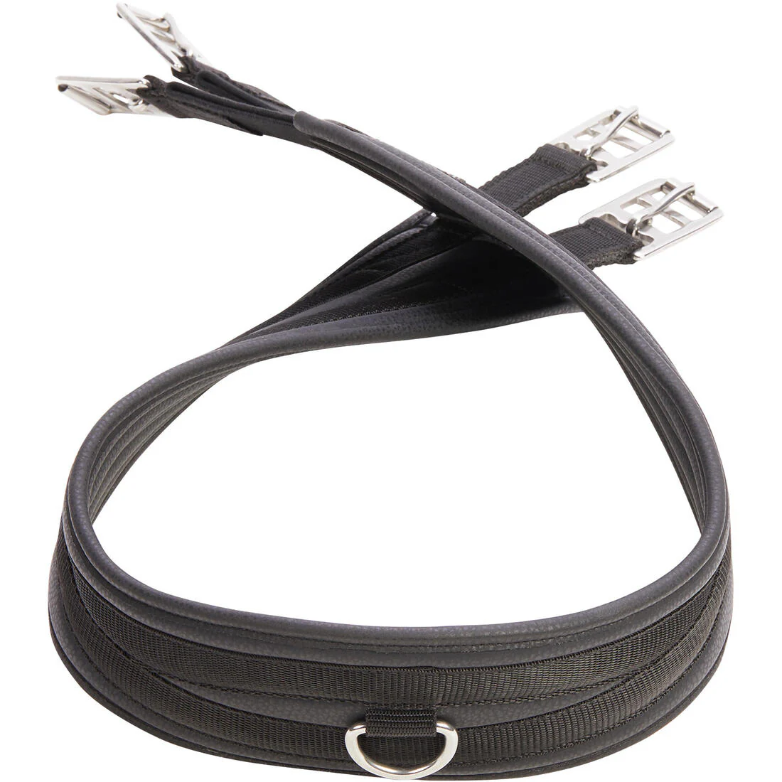 Cincha Equitación 100 Caballo/Poni Negro Sintético - Image 2