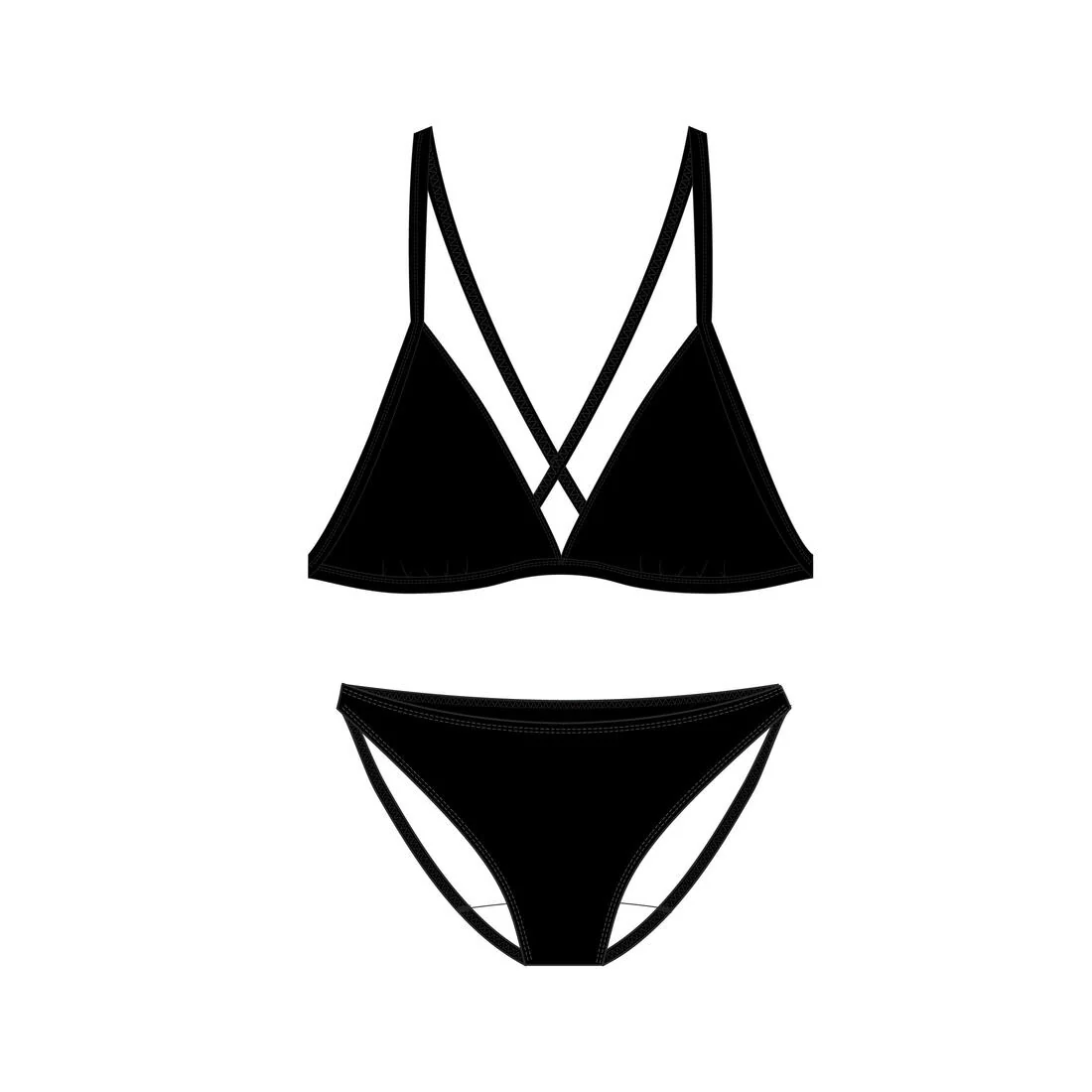 Conjunto Bikini Niña Tamara 100 Negro - Image 12