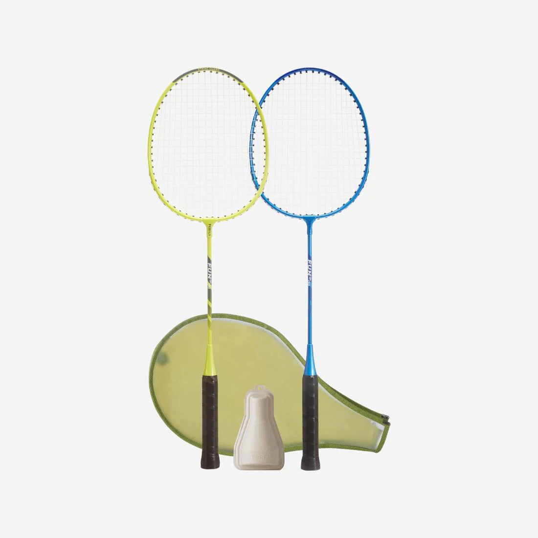 Conjunto de raqueta de bádminton adulto Fun Set br130 ad lima azul