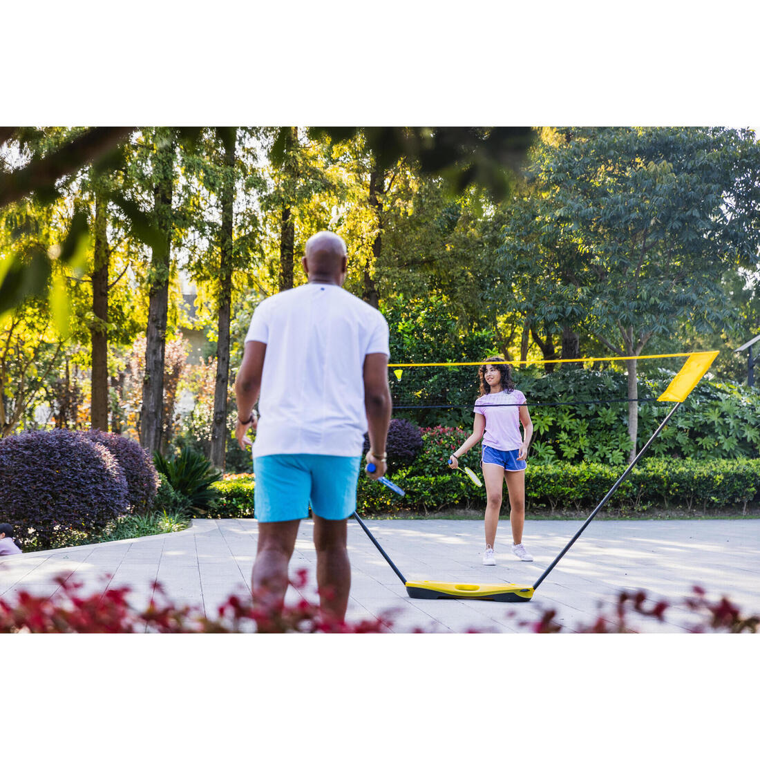 Conjunto de raqueta de bádminton adulto Fun Set br130 ad lima azul - Image 6
