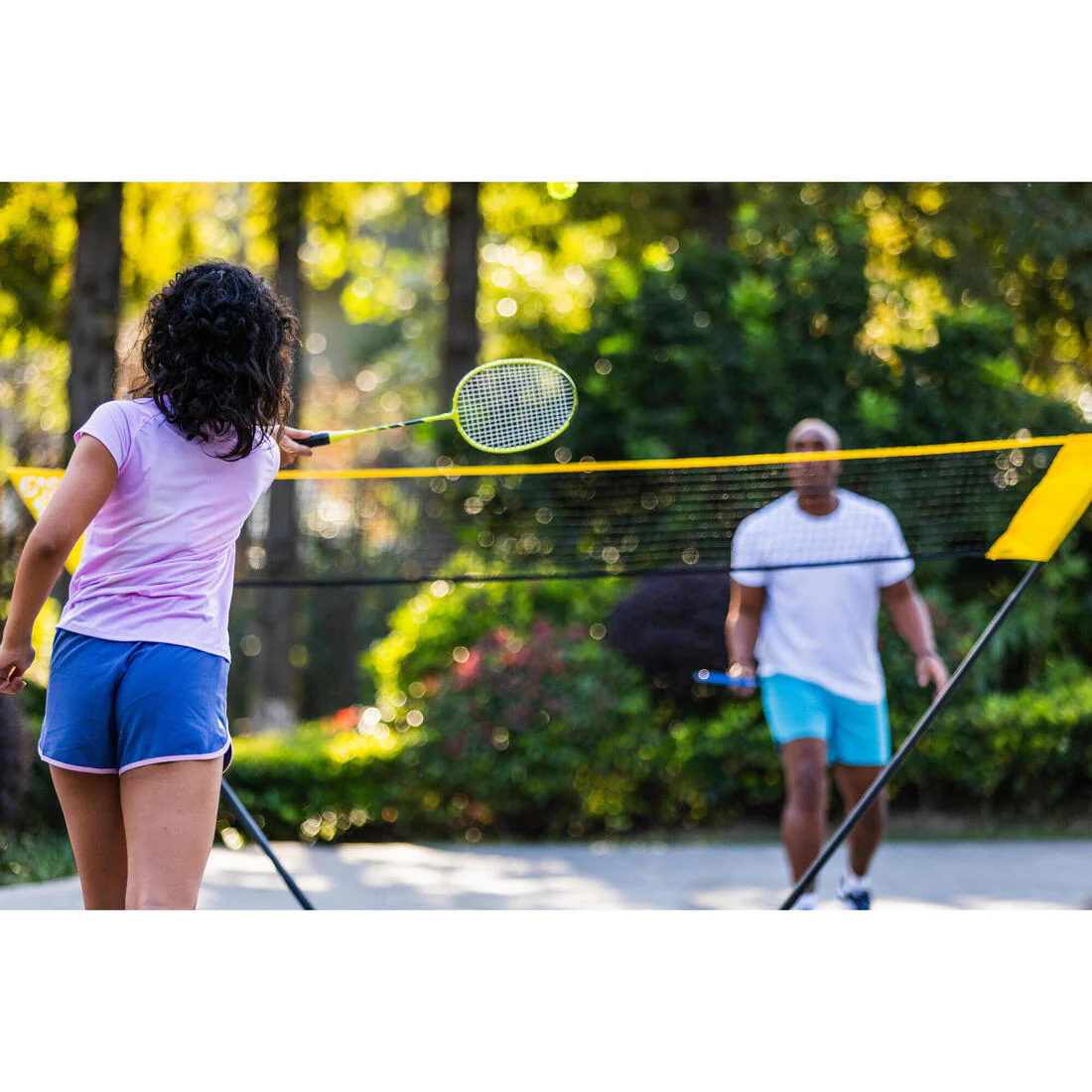 Conjunto de raqueta de bádminton adulto Fun Set br130 ad lima azul - Image 7