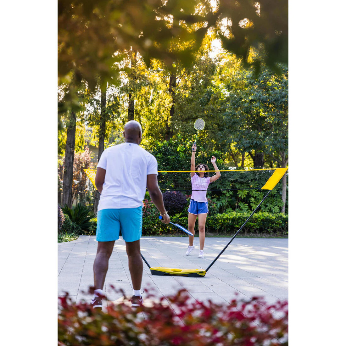 Conjunto de raqueta de bádminton adulto Fun Set br130 ad lima azul - Image 8