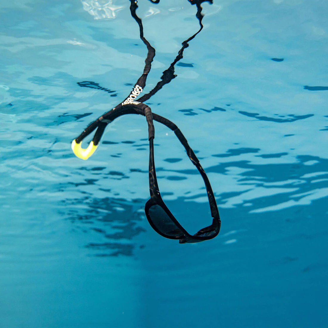 Cordón flotante gafas de sol Adulto negro amarillo - Image 9