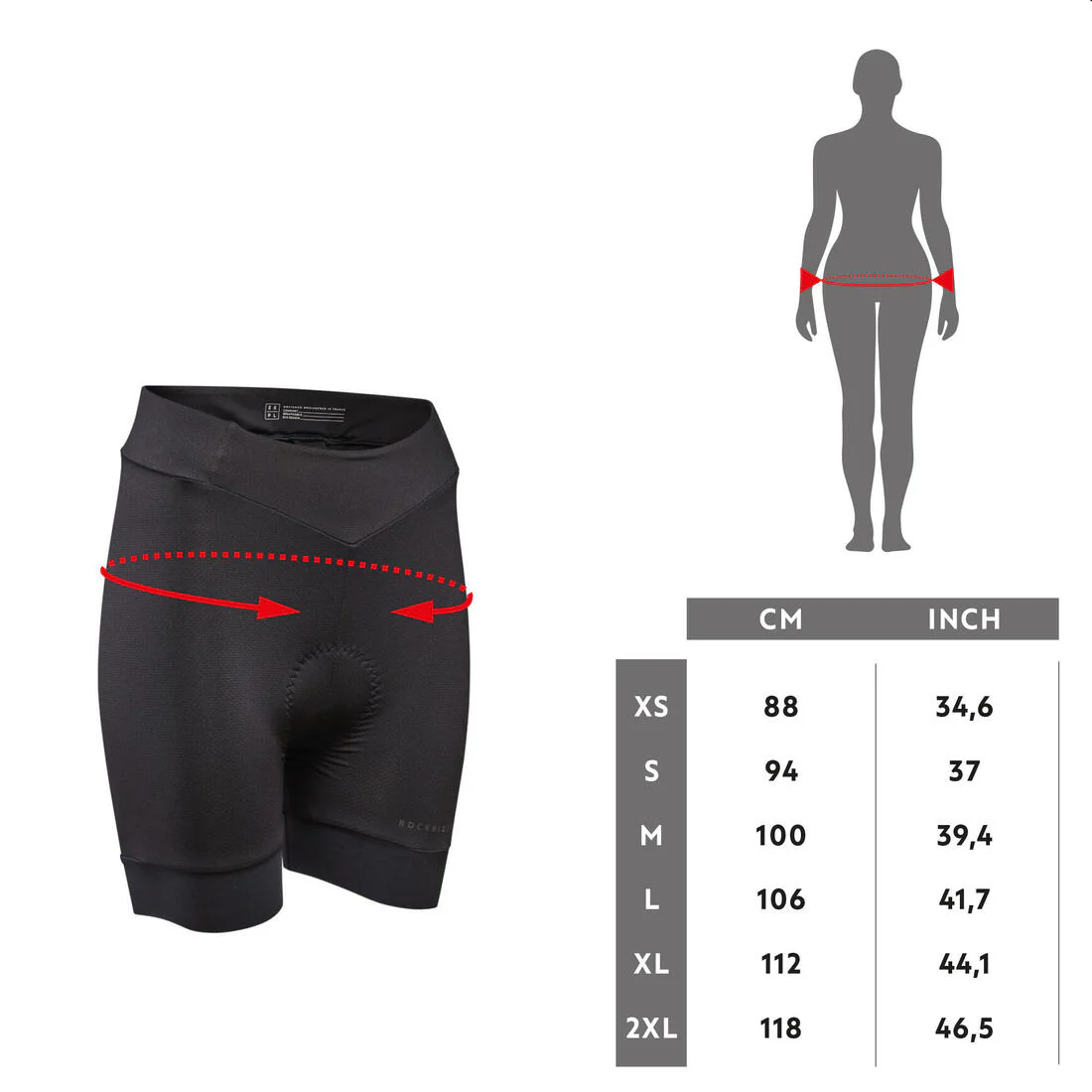 Culotte ciclismo Interior MTB Mujer EXPL 500 Negro - Image 5
