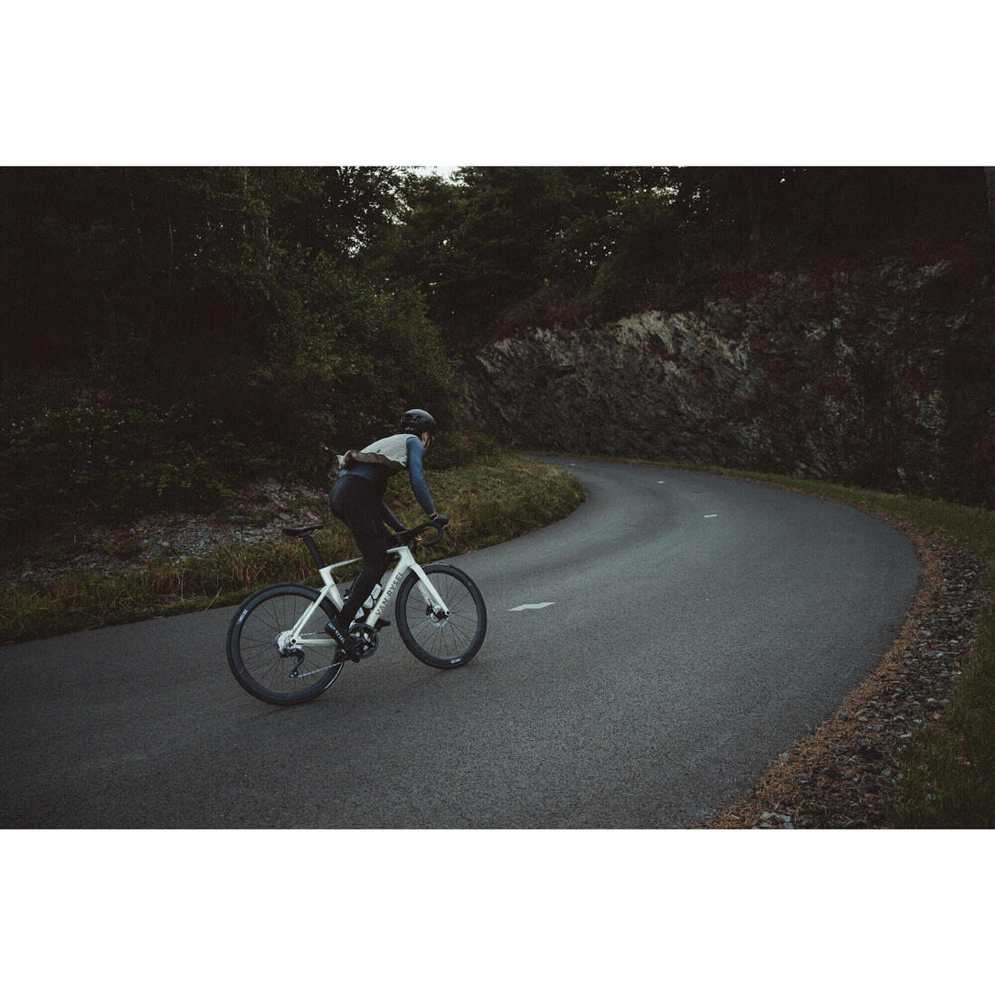 Culotte ciclismo largo entretiempo hombre Racer negro - Image 7