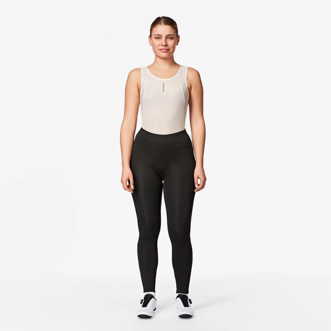 Culotte ciclismo largo sin tirantes mujer Essential negro