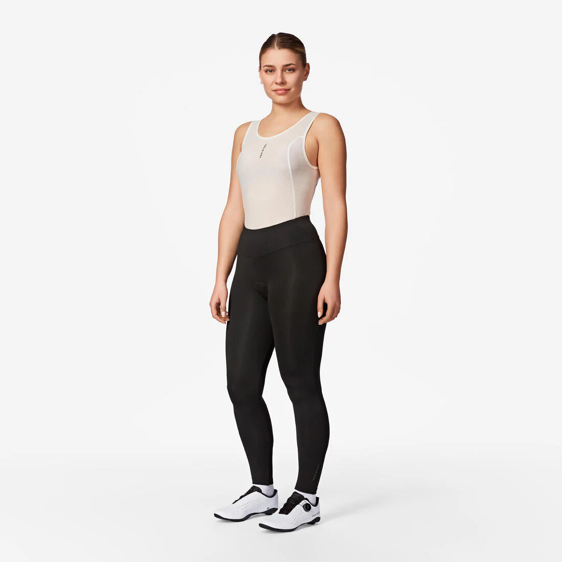 Culotte ciclismo largo sin tirantes mujer Essential negro - Image 5