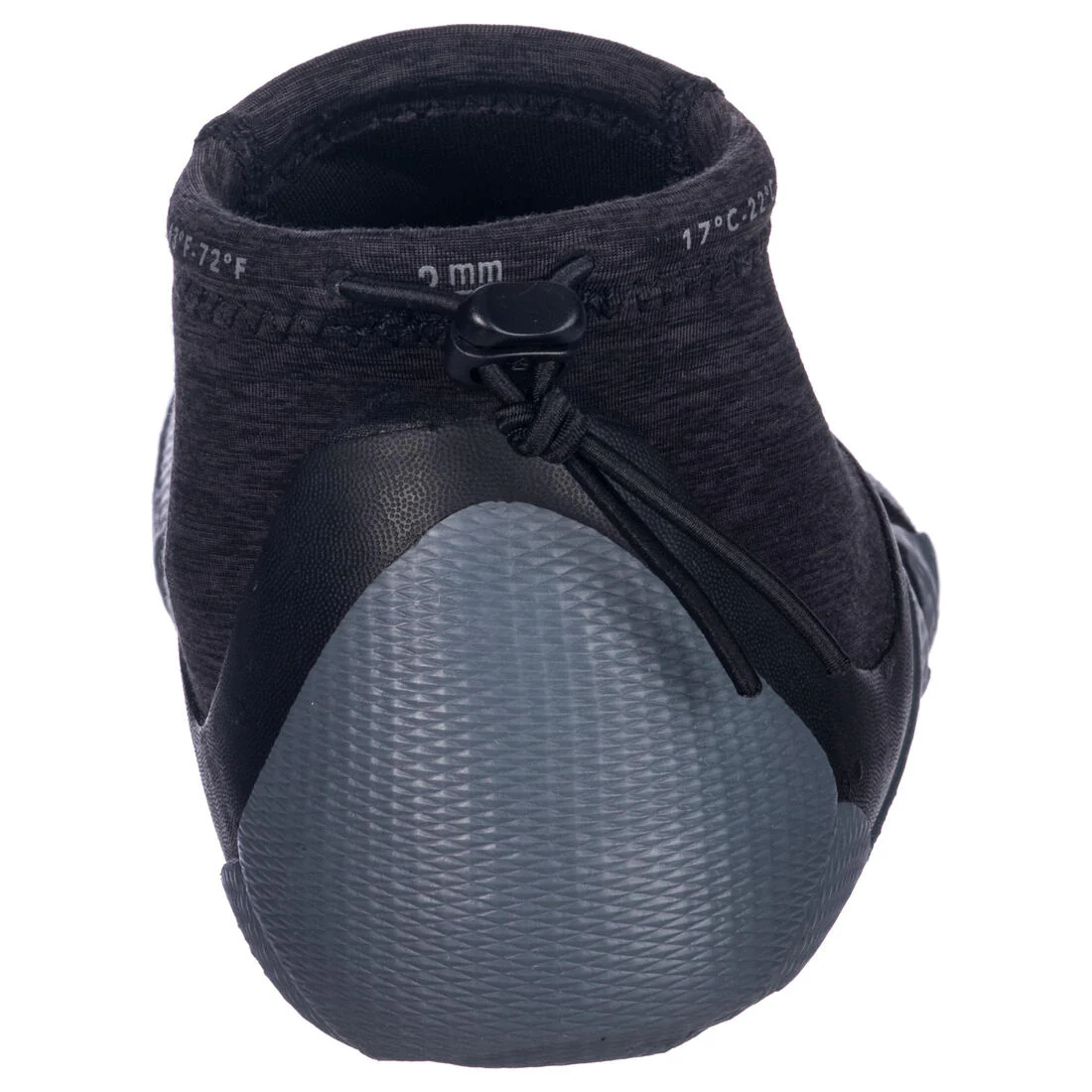 Escarpines Surf Bajos Olaian 500 Adulto Neopreno 2 Mm Gris Negro - Image 4