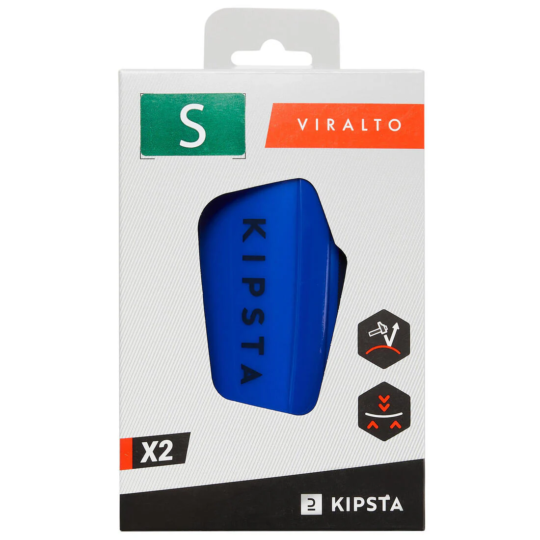 Espinillera de fútbol niños F500 VIRALTO azul - Image 6