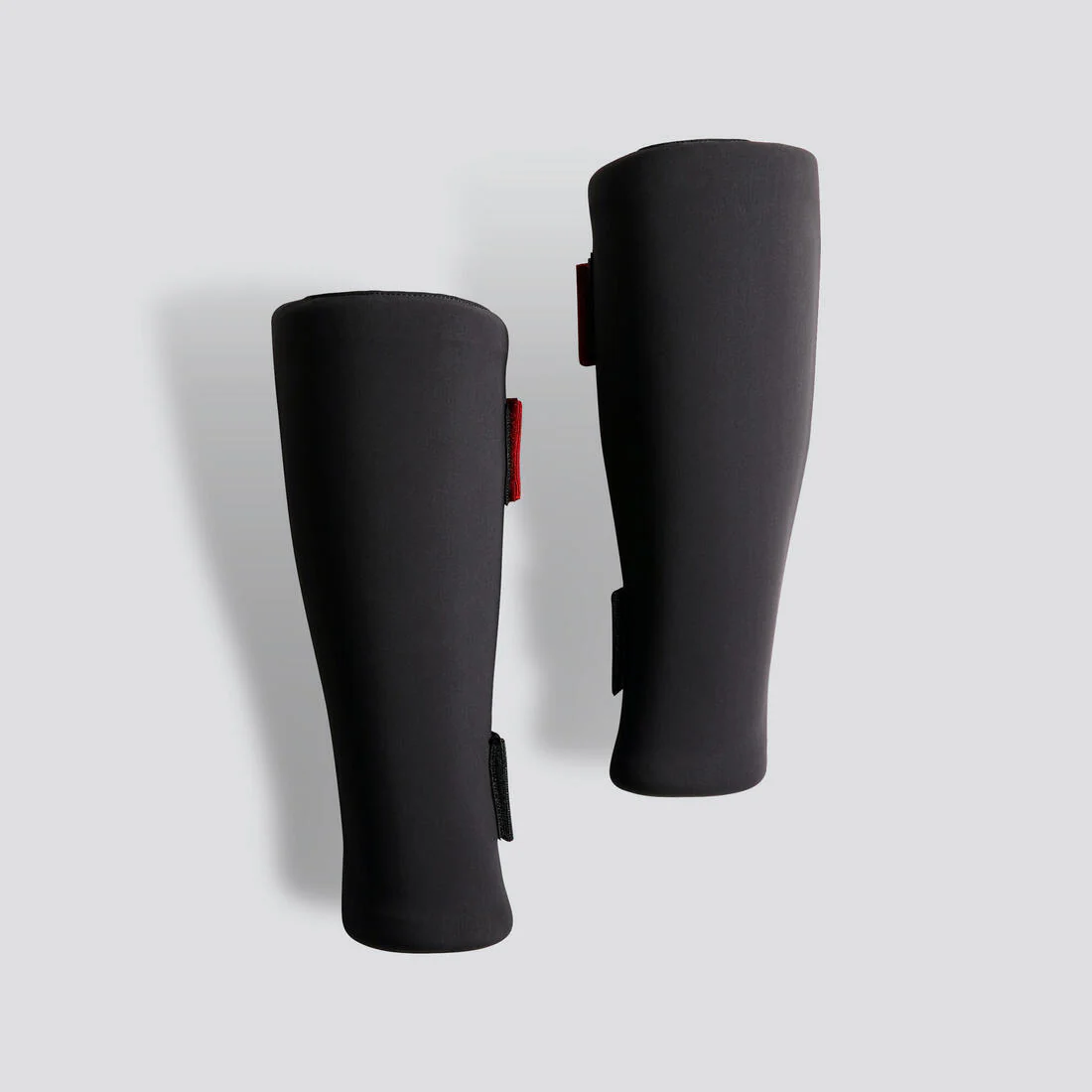 Espinilleras kick boxing sin botin Outshock 100 negro/rojo - Image 2