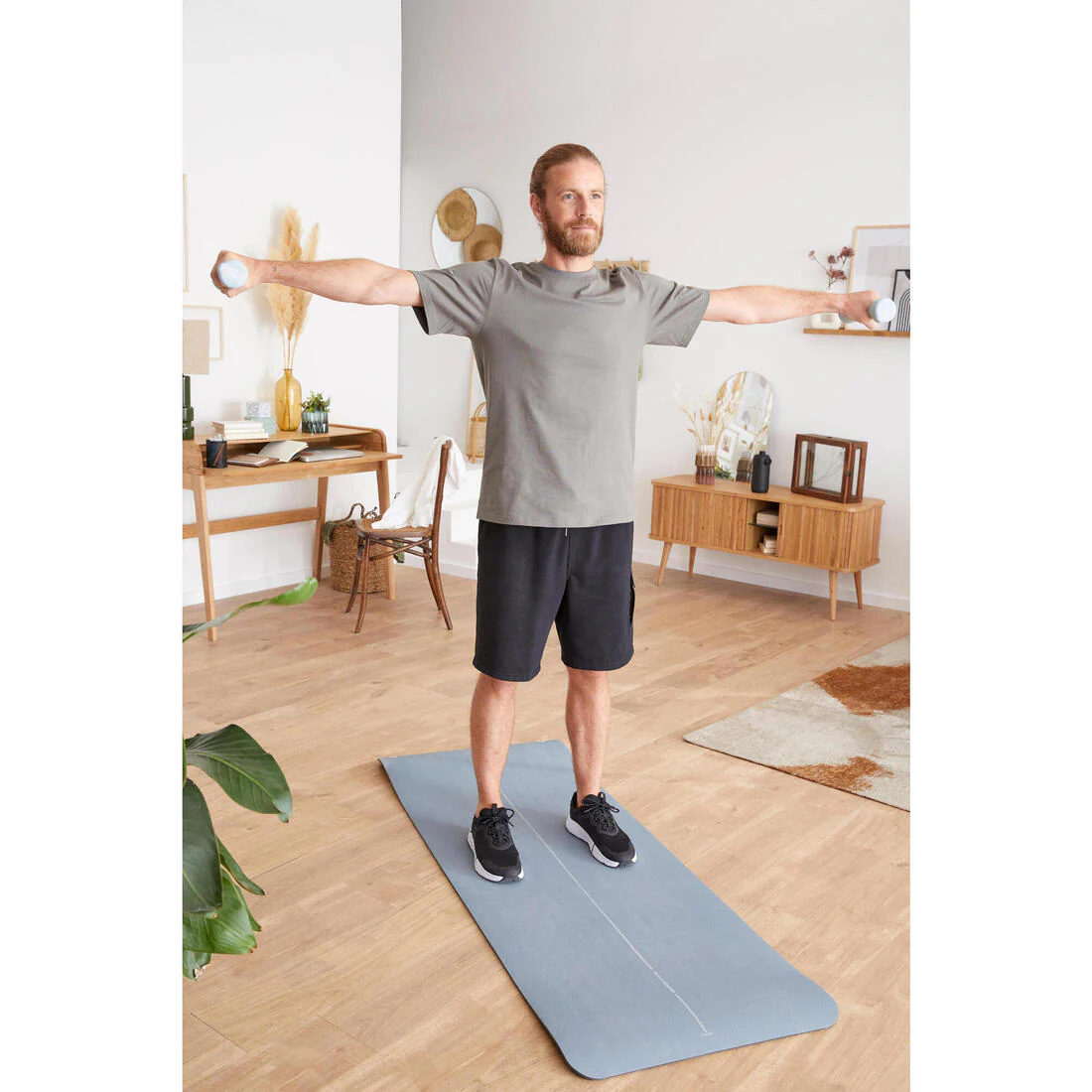 Esterilla Fitness Tone Mat 500 Gris Resistente 170 cm x 62 cm x 8 mm - Image 5