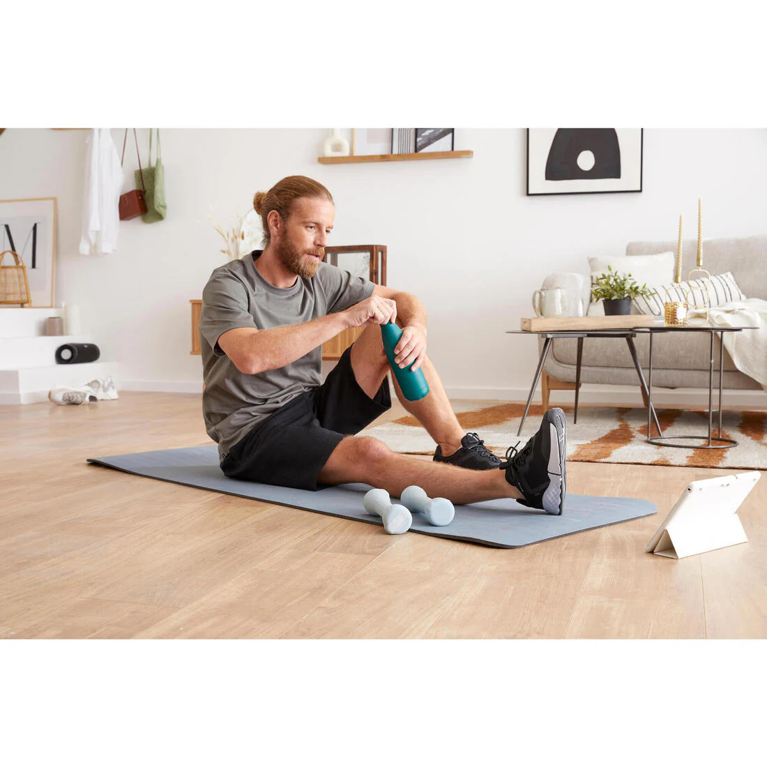Esterilla Fitness Tone Mat 500 Gris Resistente 170 cm x 62 cm x 8 mm - Image 7