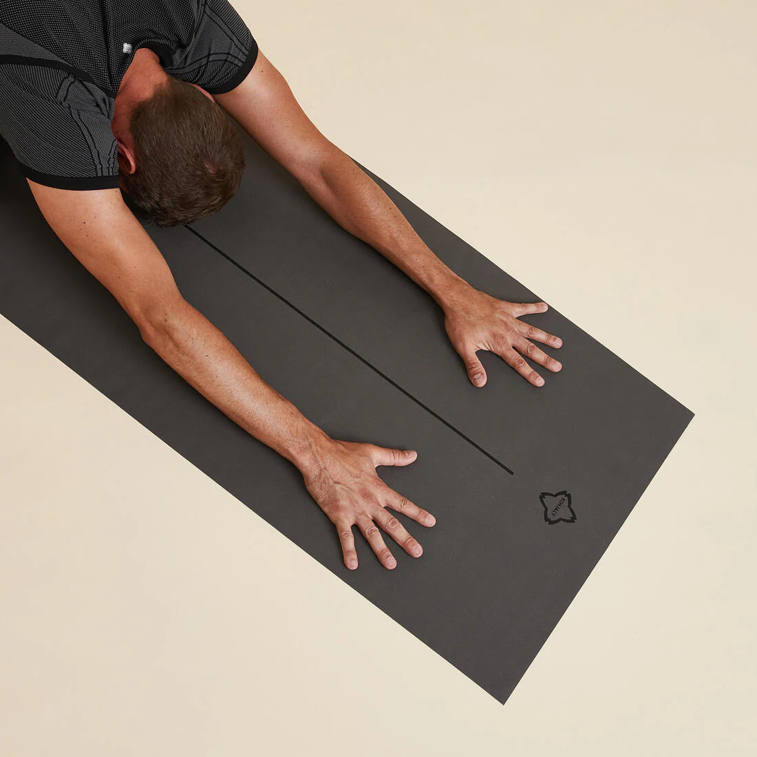 Esterilla/Sobreesterilla Yoga Gris Antideslizante Plegable 180 x 62 cm x 1,3 mm - Image 6