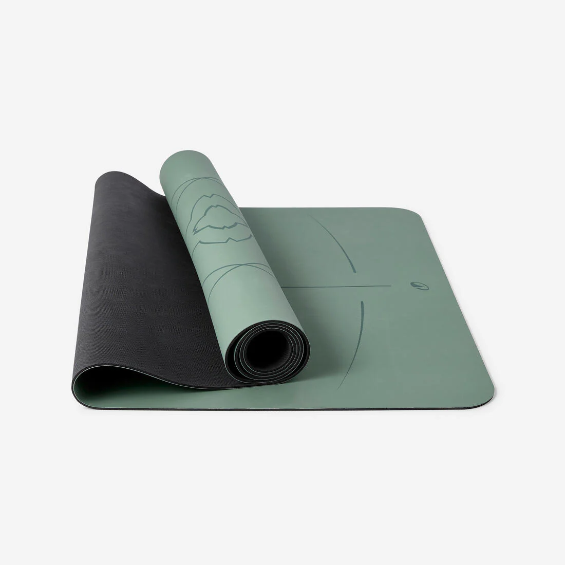 Esterilla Yoga Dinámico Verde Ultraadherente 4 mm Grosor