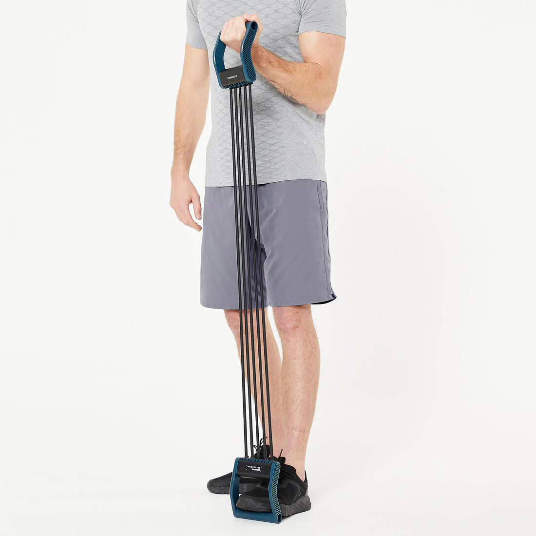 Extensor Musculación Negro Azul Regulable 5-25 kg - Image 6