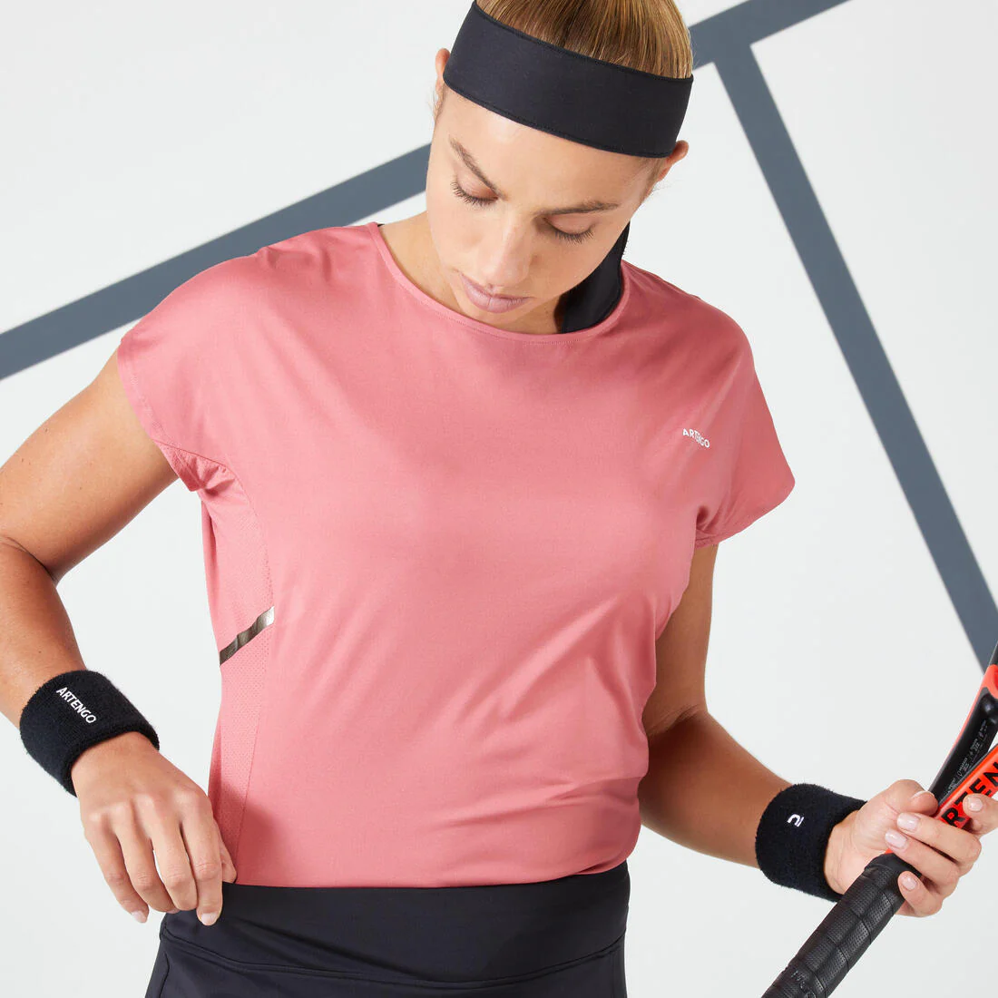 Falda pantalón de tenis mujer Artengo Dry Soft 500 negro - Image 5