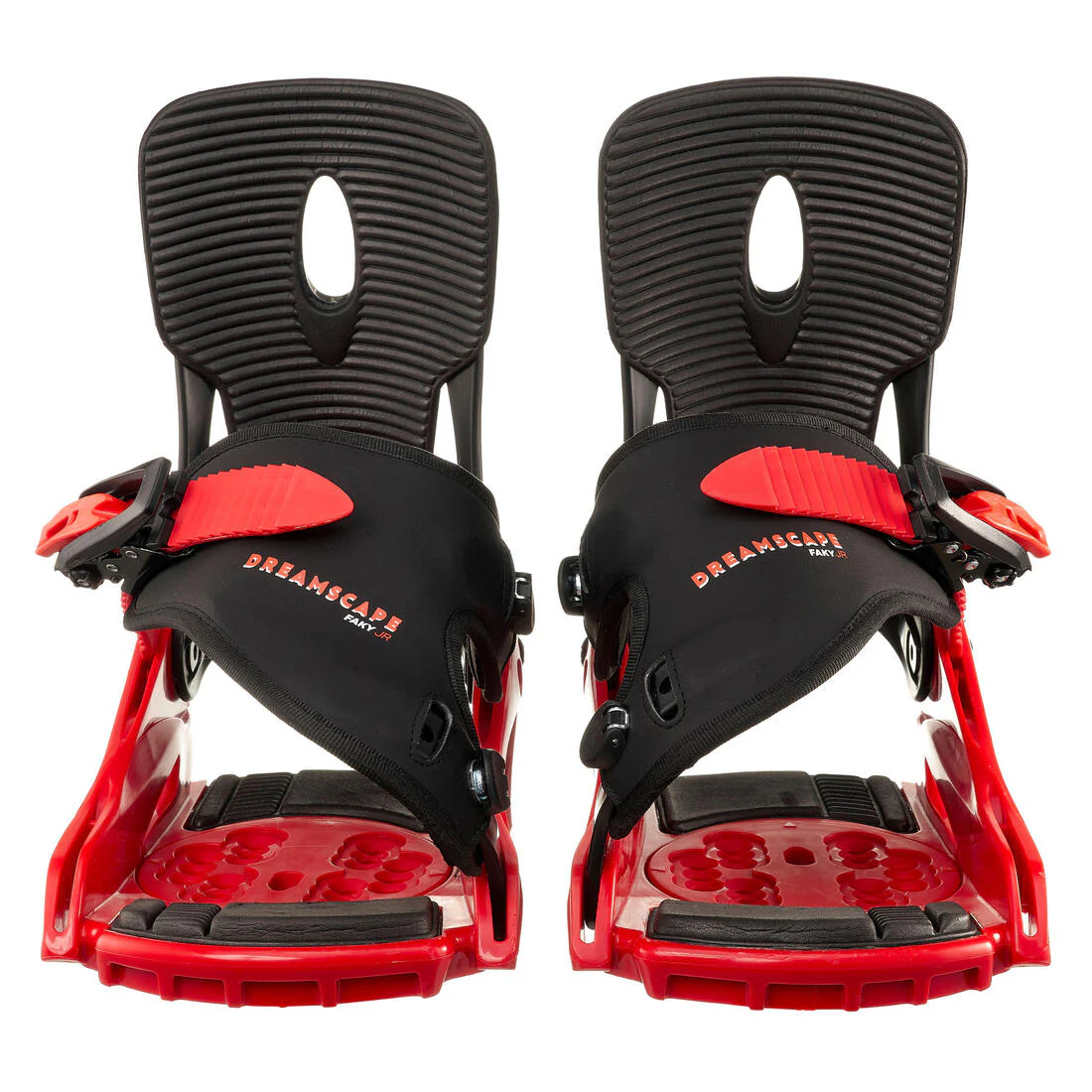 Fijaciones snowboard rápidas niños - Faky S - negro y rojo - Image 2