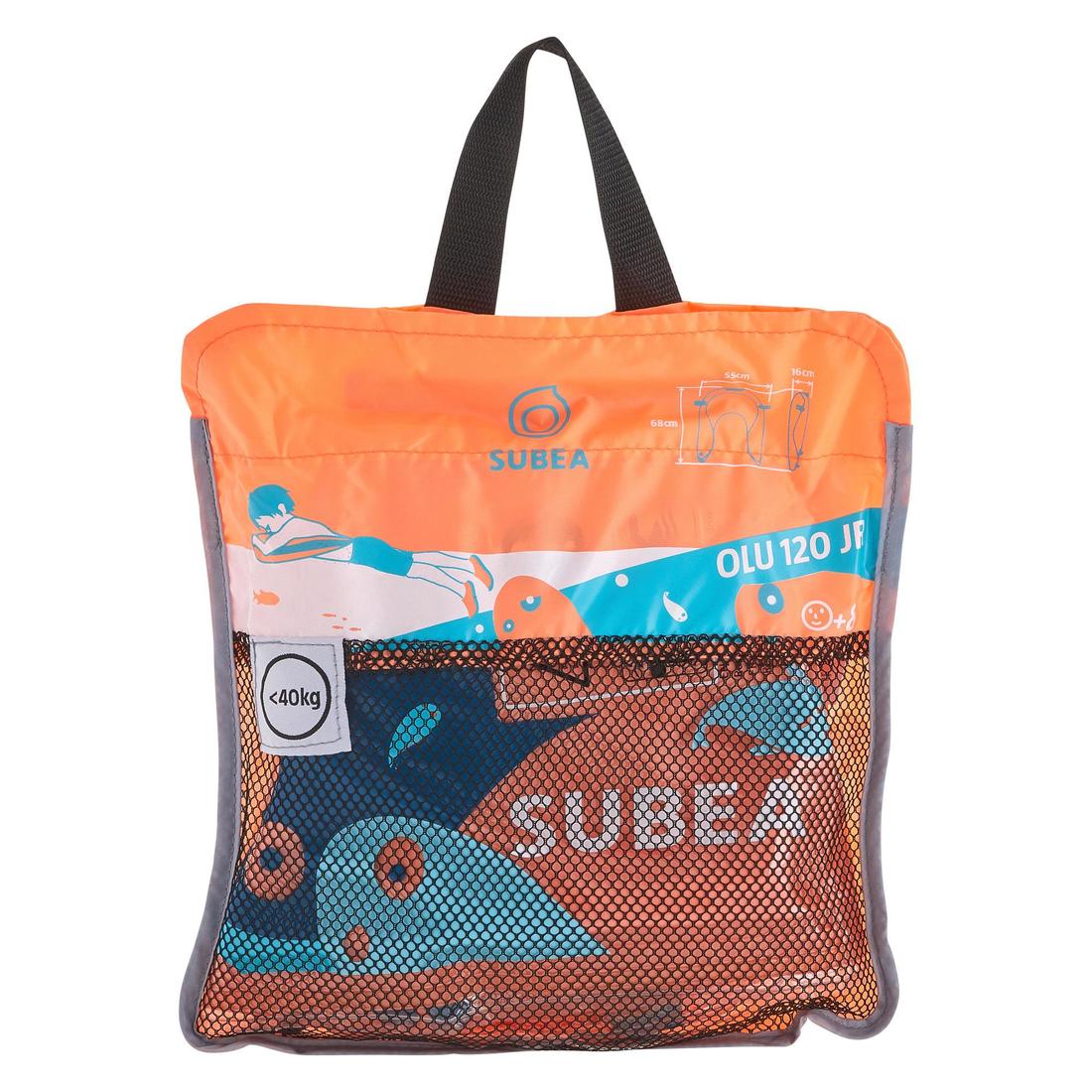 Flotador Playa Snorkel Subea Olu 120 fish Azul/Naranja - Image 7