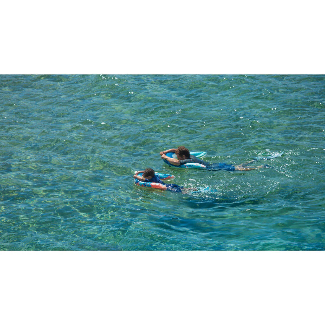 Flotador Playa Snorkel Subea Olu 120 fish Azul/Naranja - Image 9