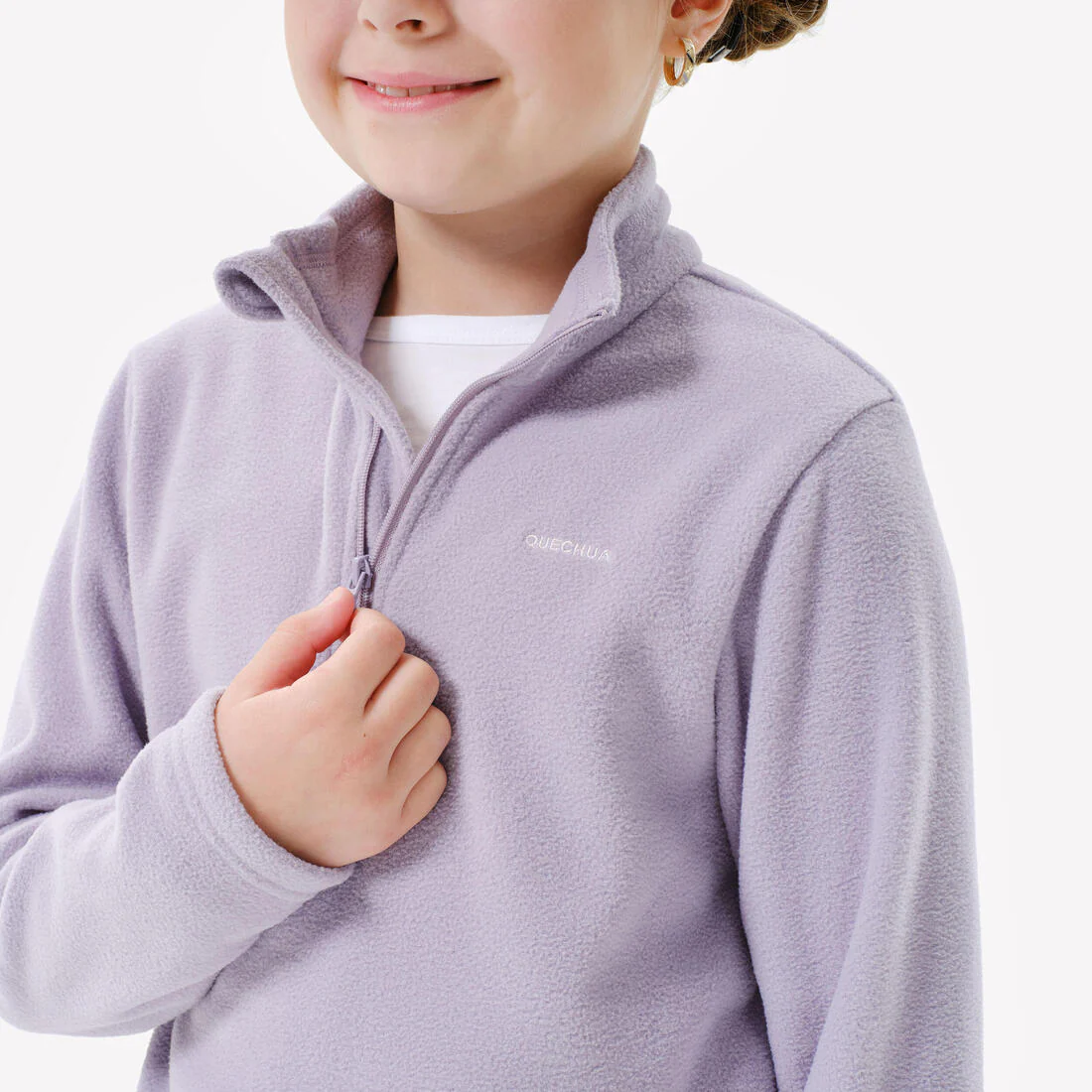 Forro polar de montaña y trekking media cremallera Niños 7-15 años Quechua MH100 - Image 11