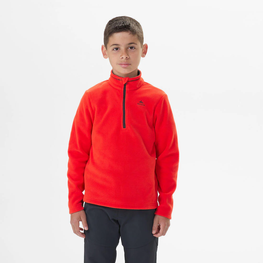 Forro polar de montaña y trekking media cremallera Niños 7-15 años Quechua MH100 - Image 2