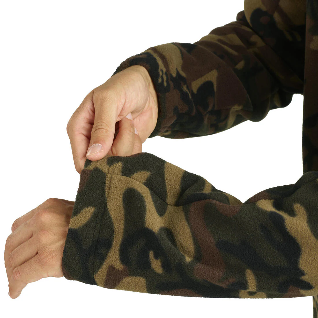 Forro Polar Solognac 500 Hombre Térmico Camuflaje verde militar - Image 20