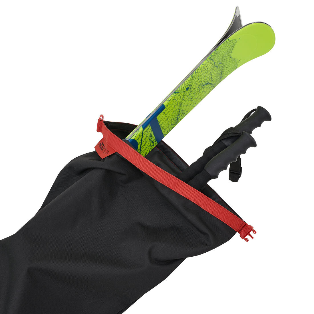 Funda de viaje para 2 pares de esquís o tabla de snowboard Wedze 100 - Image 5