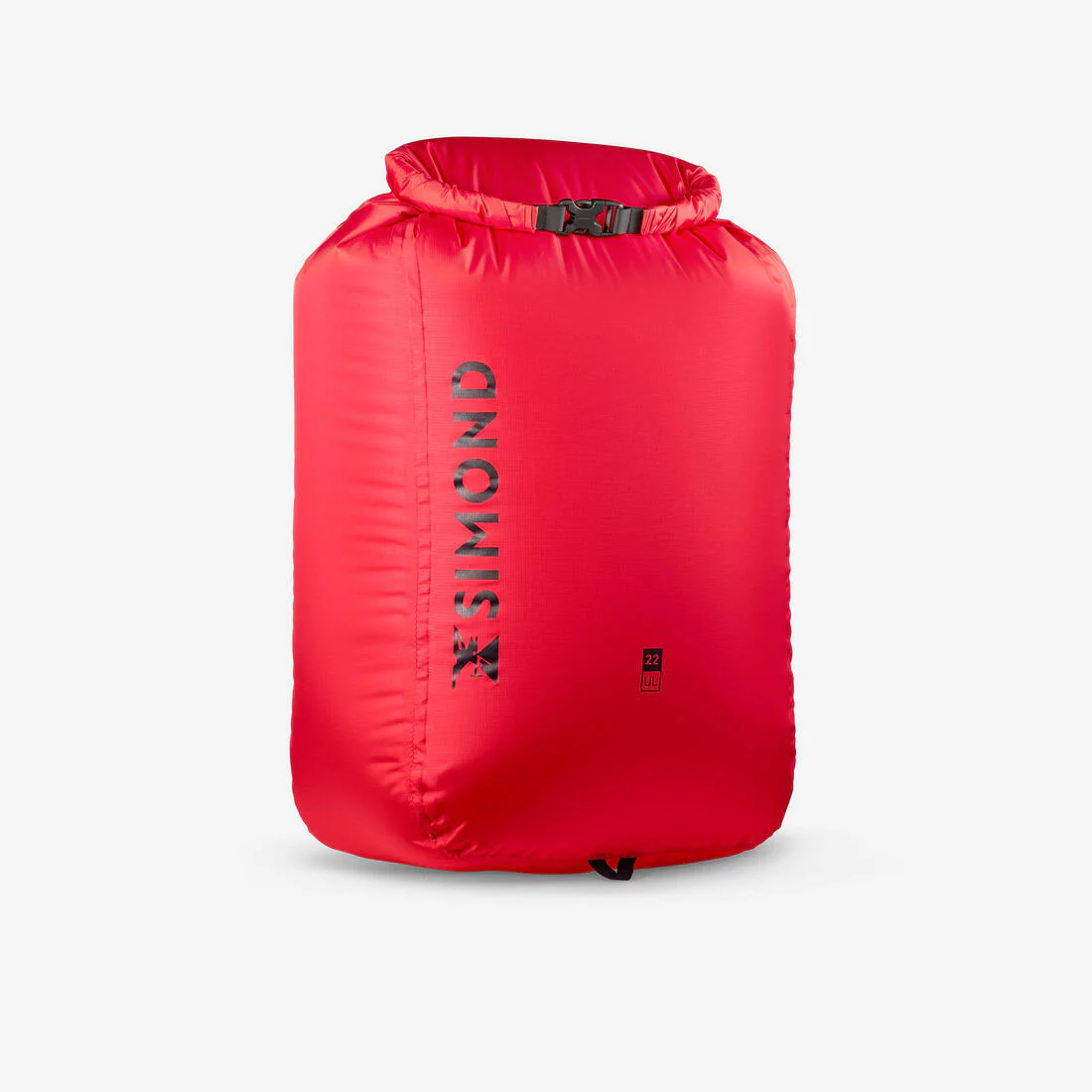 Funda impermeable ultraligera de 22 litros, roja