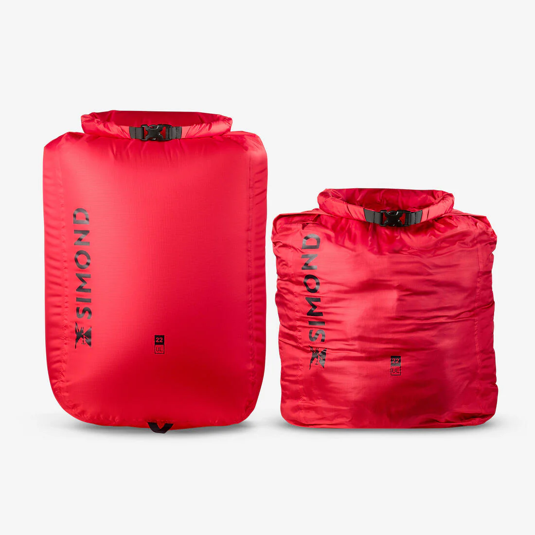 Funda impermeable ultraligera de 22 litros, roja - Image 5