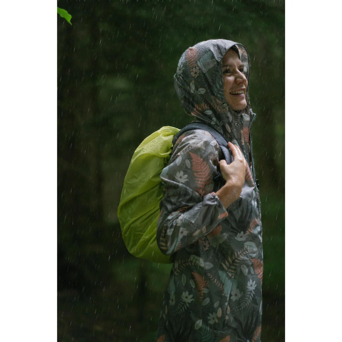 Funda para la lluvia mochila de senderismo 10 -20L, verde - Image 6
