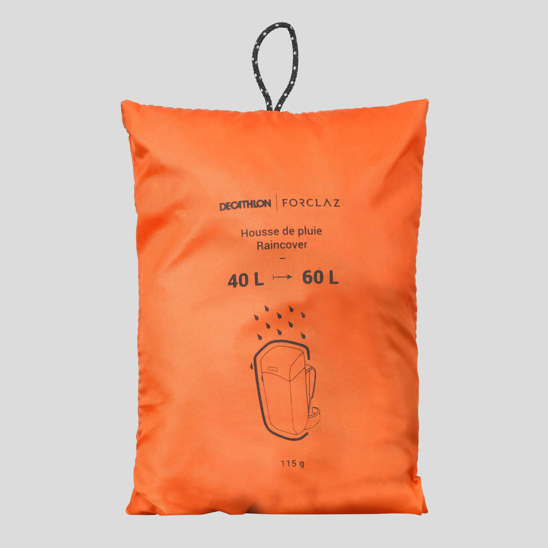 Funda Para Mochila Montaña Y Trekking Impermeable 40/60L Forclaz Naranja - Image 3