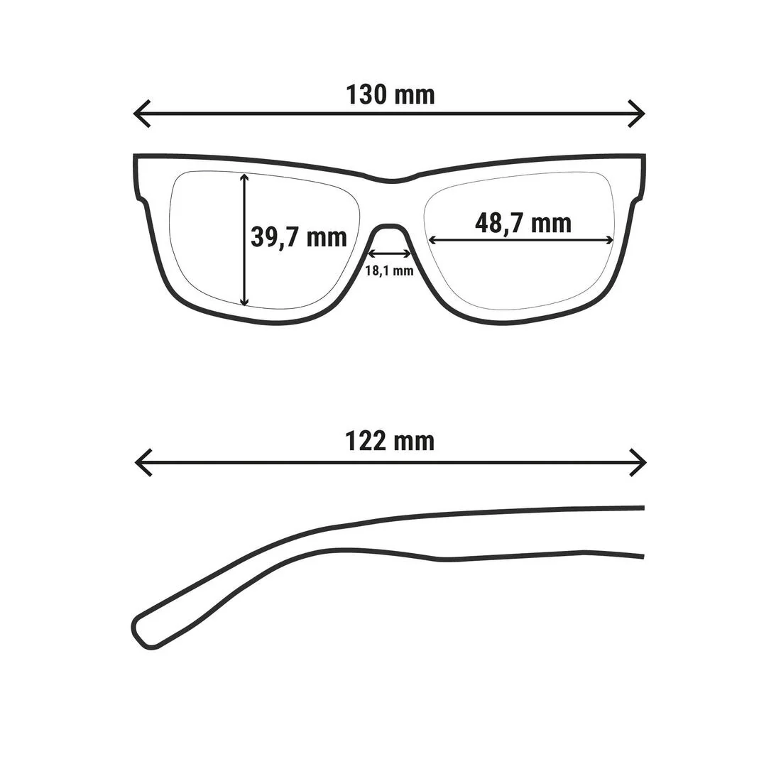Gafas de sol Niños cuadradas categorÃa 3 MH T140 - Image 23