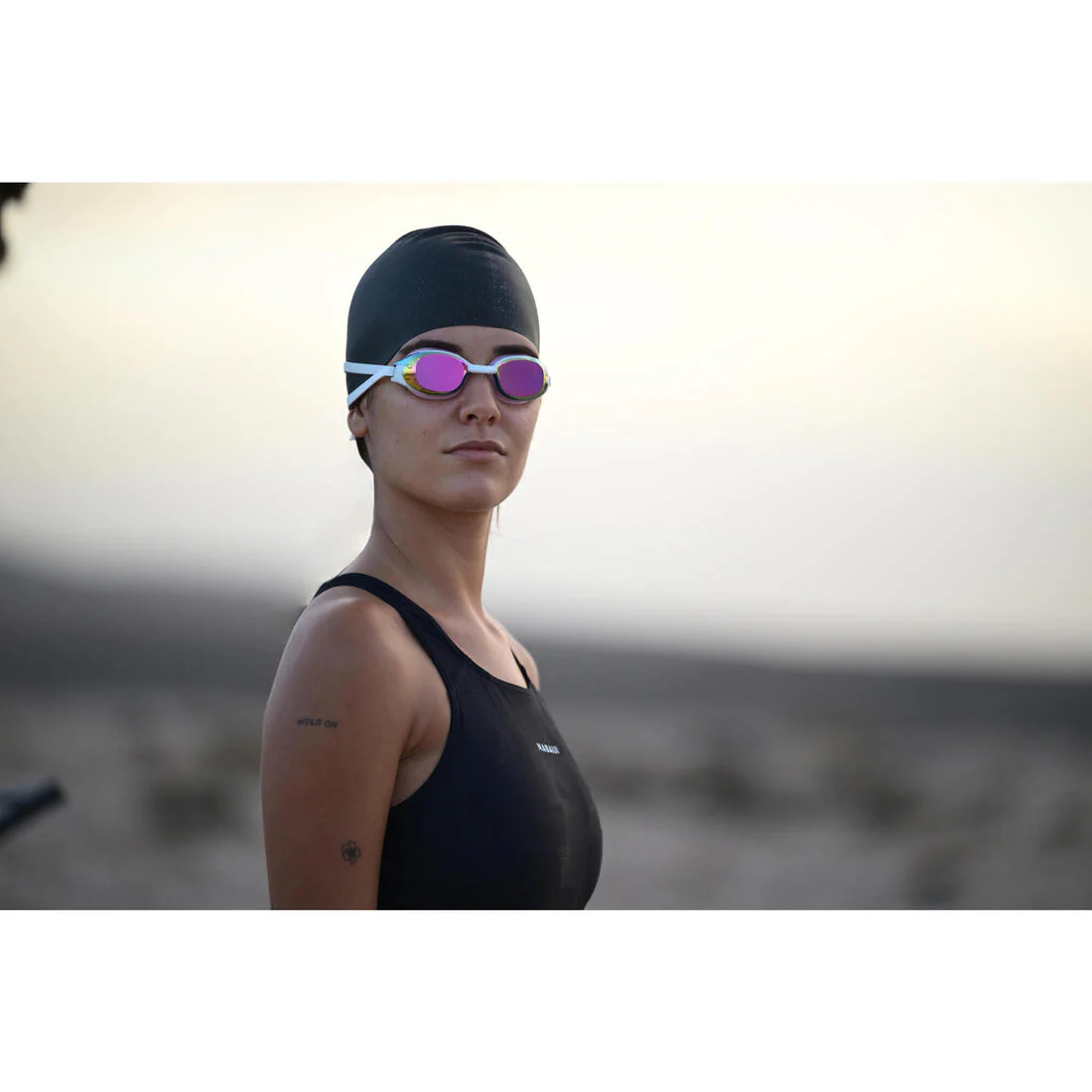 Gafas natación antivaho Bfit Cristales Ahumados Talla Única - Image 35