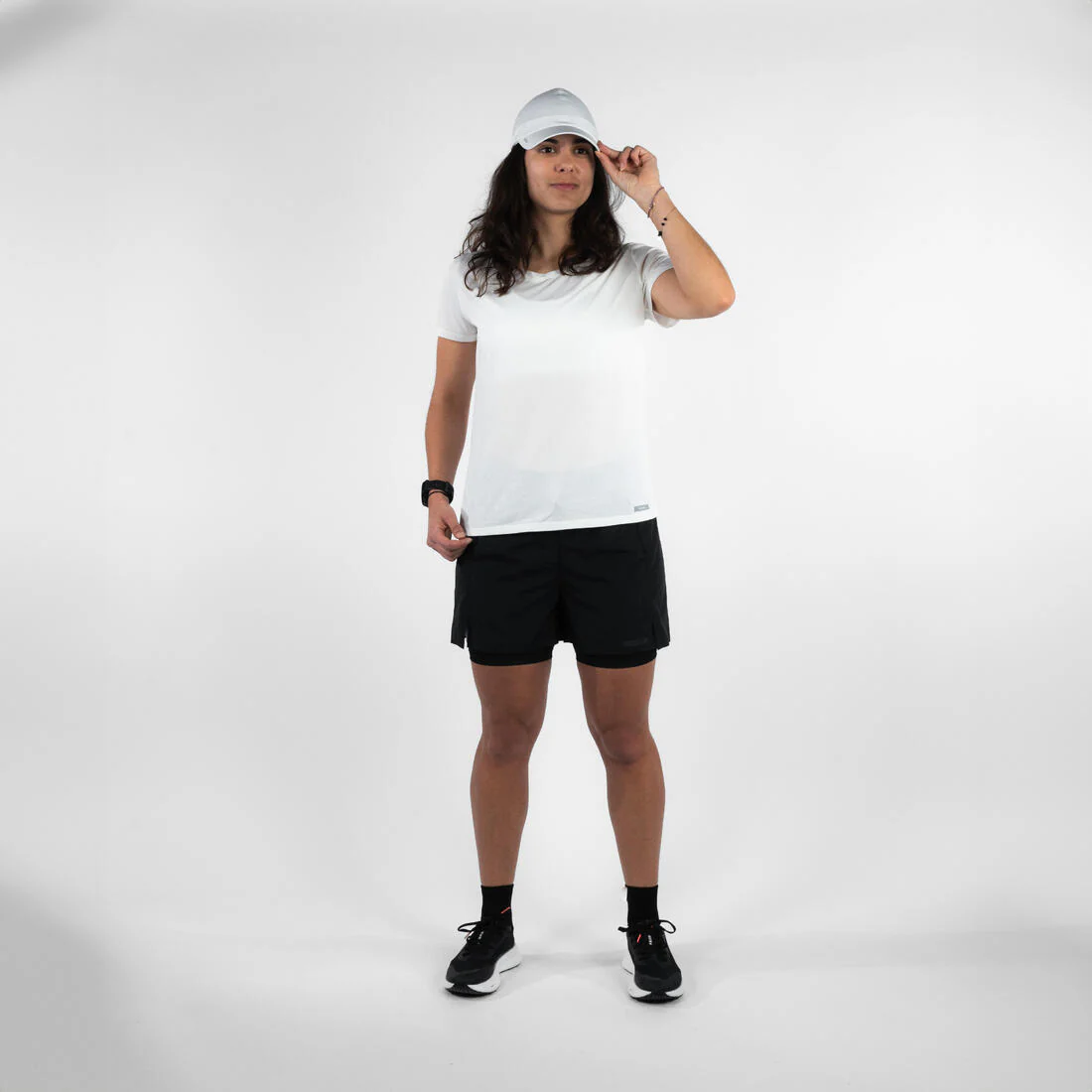 Gorra de running Hombre Mujer - KIPRUN Ajustable blanco - Image 11