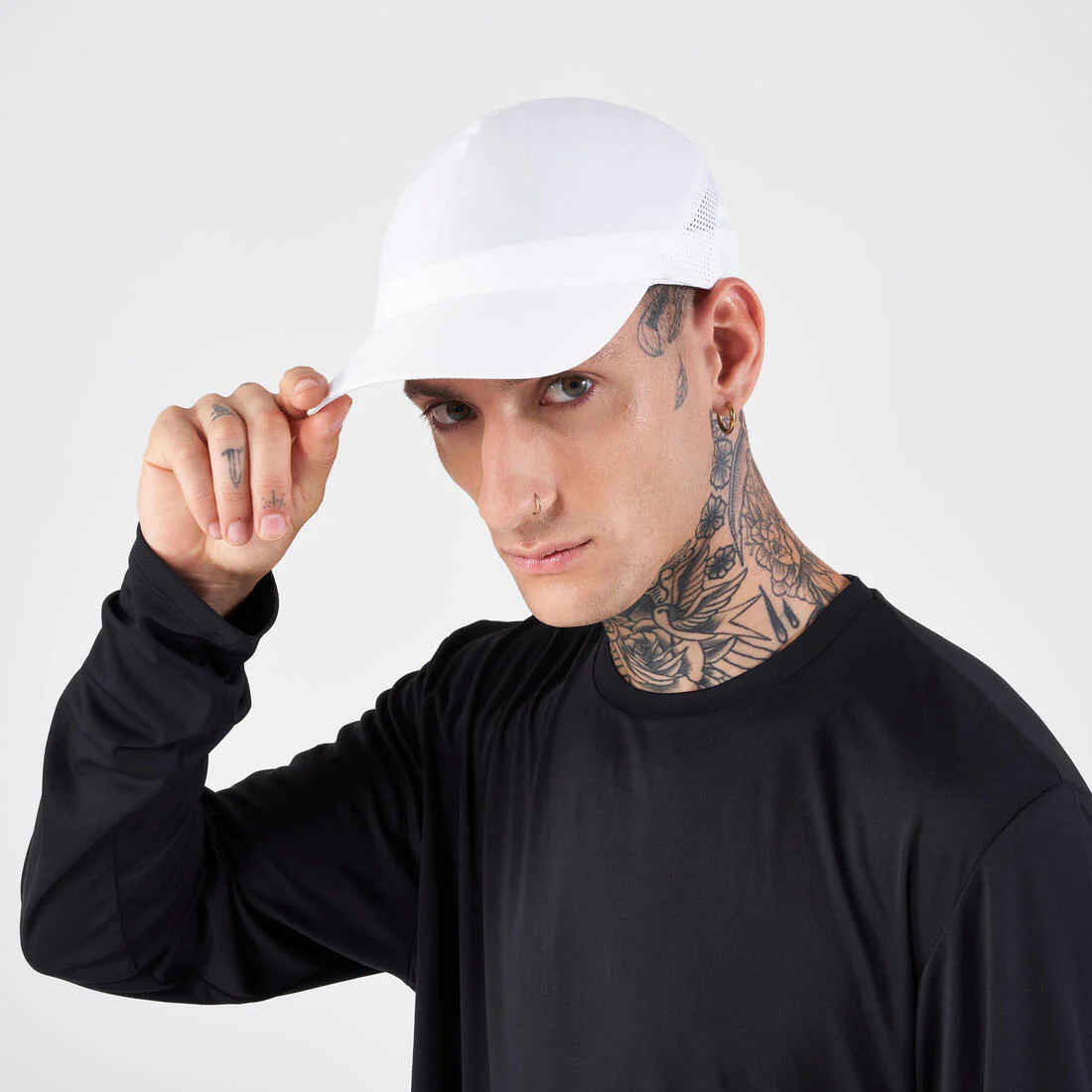 Gorra de running Hombre Mujer - KIPRUN Ajustable blanco - Image 12