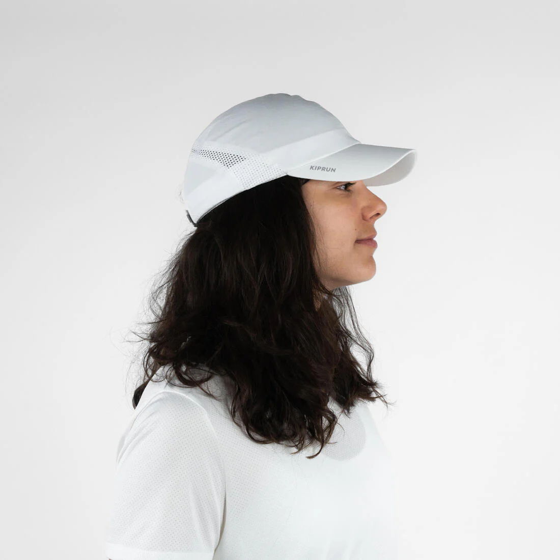 Gorra de running Hombre Mujer - KIPRUN Ajustable blanco - Image 3