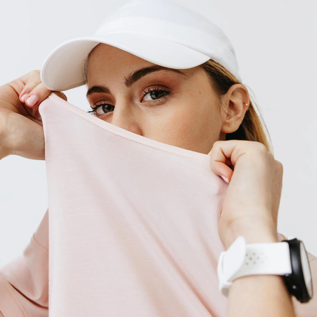Gorra de running Hombre Mujer - KIPRUN Ajustable blanco - Image 4
