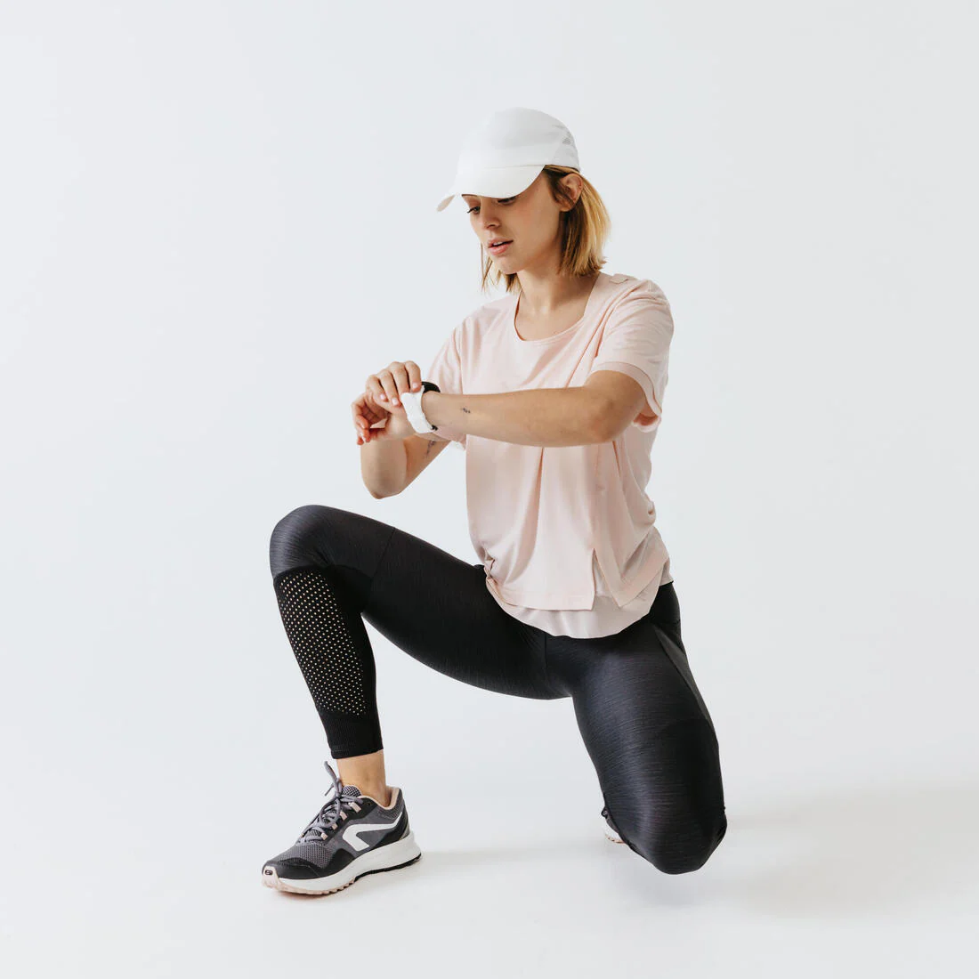 Gorra de running Hombre Mujer - KIPRUN Ajustable blanco - Image 9
