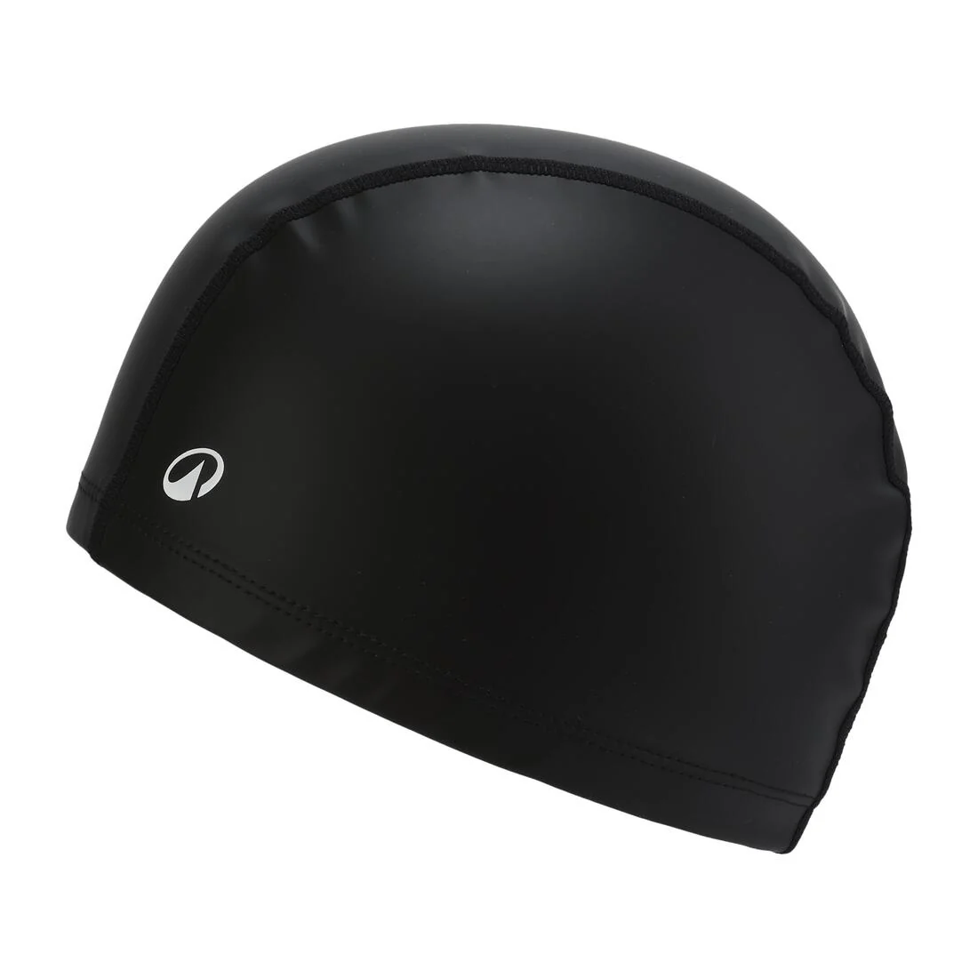 Gorro natación adulto tela revestido silicona negro Talla L