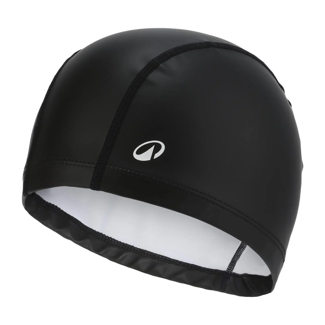 Gorro natación adulto tela revestido silicona negro Talla L - Image 2