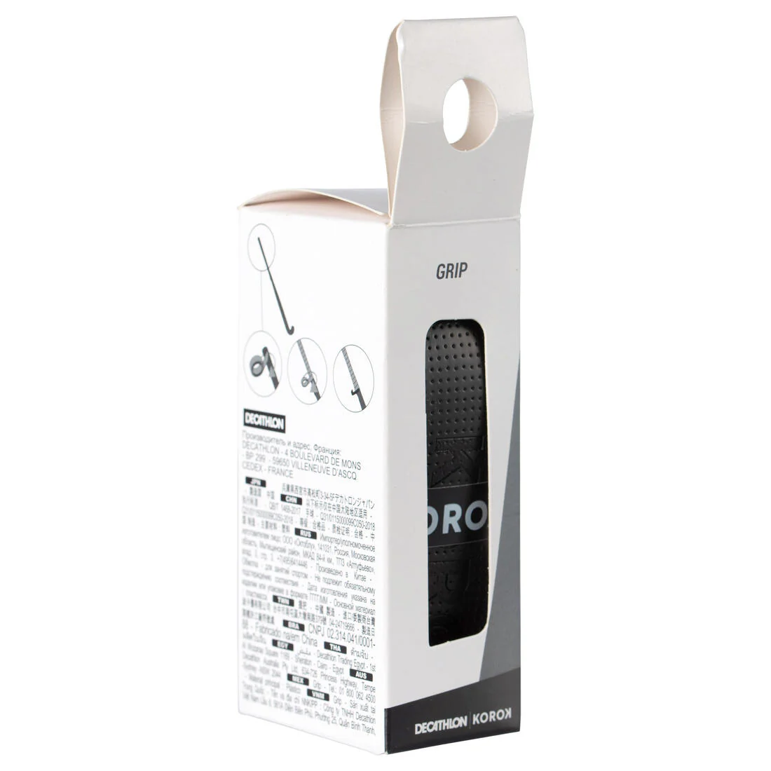 Grip de Hockey Hierba Korok FH500 negro - Image 3