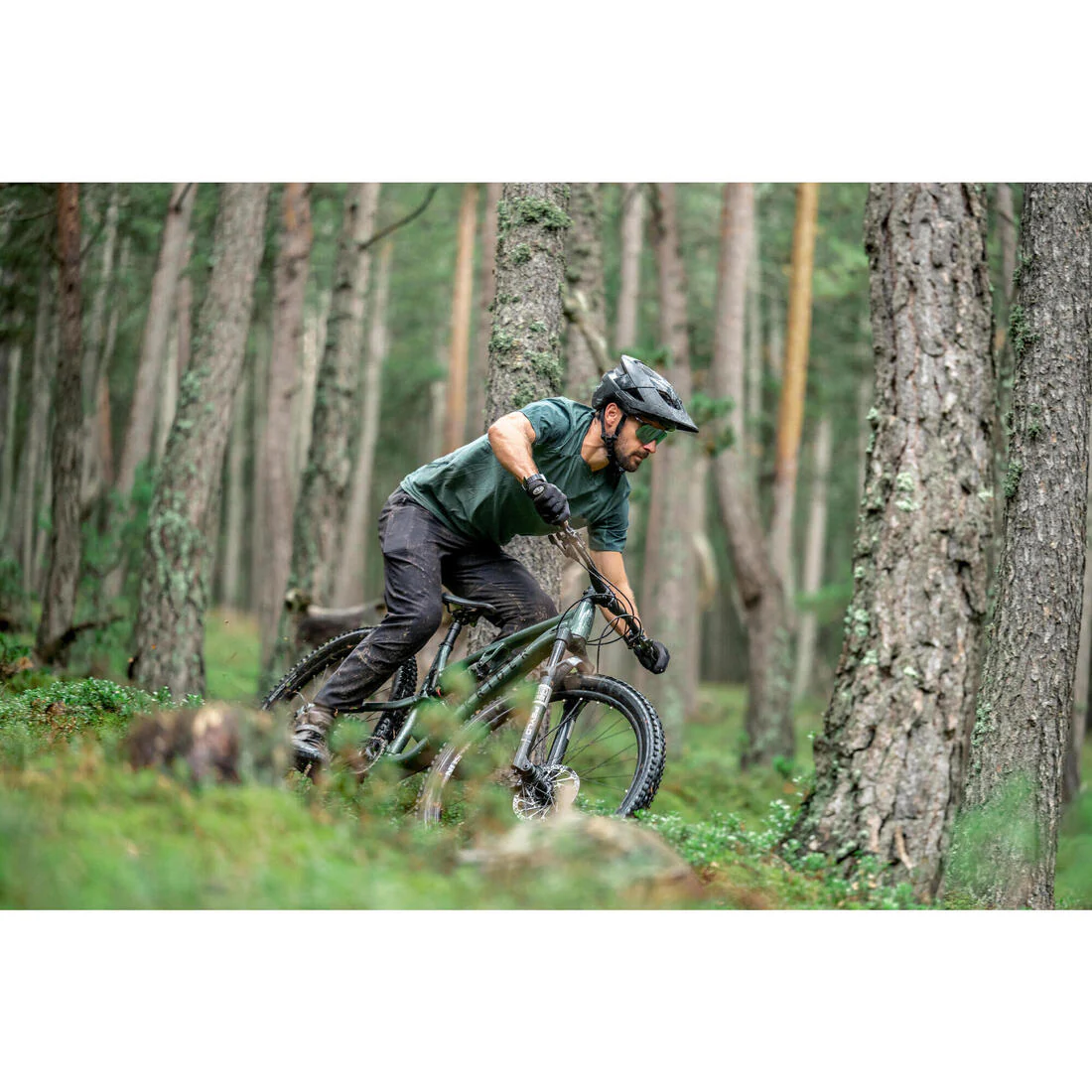Guantes Ciclismo MTB 900 Negro Protección D3O® - Image 11